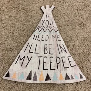 Teepee Wall art